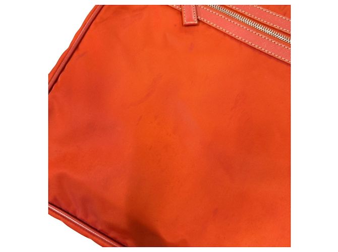 Prada Orange Nylon Shoulder Bag - view 15
