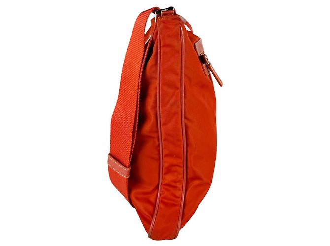 Prada Orange Nylon Shoulder Bag - view 2