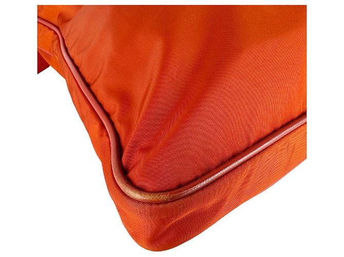 Prada Orange Nylon Shoulder Bag - view 9