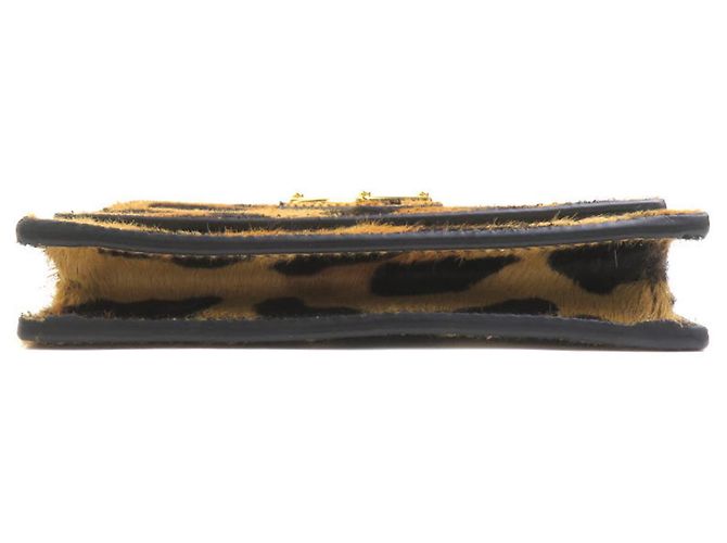Prada Kartenetui aus Harako-Leder Braun - Ansicht 4