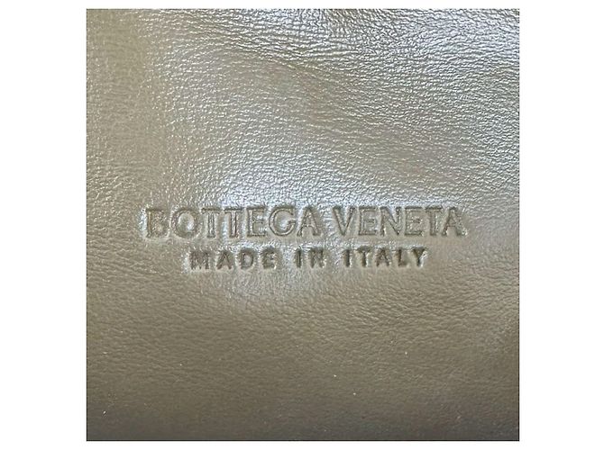 Borsa a mano in pelle Mini Wallace Intrecciato Bottega Veneta Cachi - vista 11