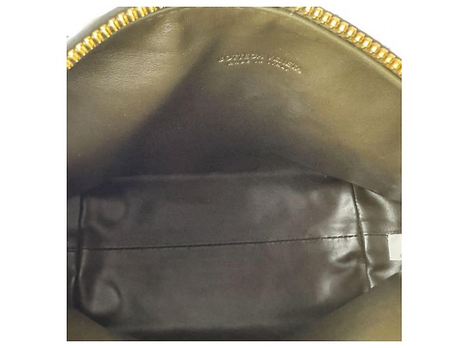 Borsa a mano in pelle Mini Wallace Intrecciato Bottega Veneta Cachi - vista 5