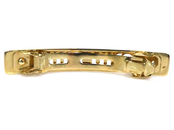 Fermi capelli Miu Miu in metallo dorato D'oro - vista 5