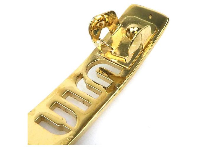 Fermi capelli Miu Miu in metallo dorato D'oro - vista 7
