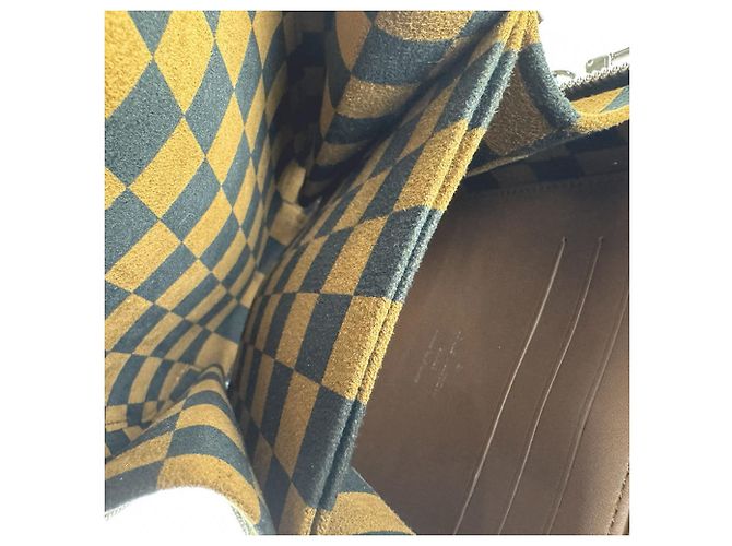 Borsa a tracolla Louis Vuitton Damier Valisette Vertical Marrone Nero - vista 5