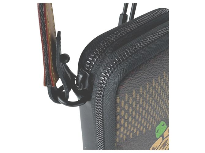 Sac à épaule Louis Vuitton en toile Damier Ebene Damier ebène - vue 6
