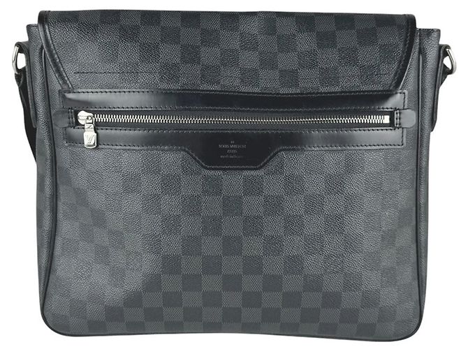 Borsa a tracolla Louis Vuitton Damier Graphite Nero Damier ebene - vista 3