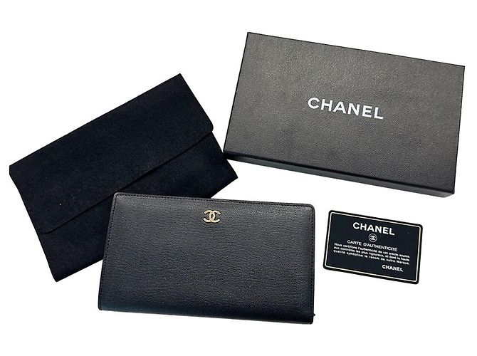 Portafoglio Chanel da donna in pelle nera Nero - vista 12