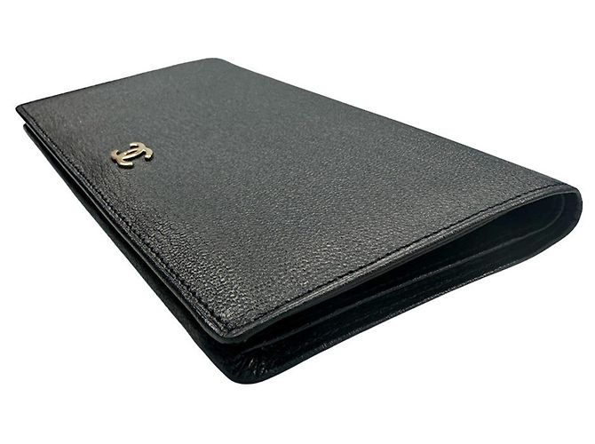 Portafoglio Chanel da donna in pelle nera Nero - vista 4