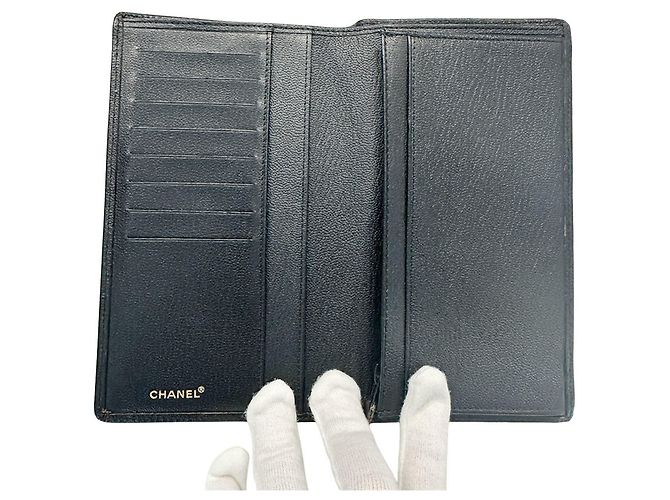 Portafoglio Chanel da donna in pelle nera Nero - vista 8