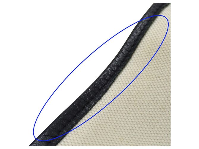 Everyday Balenciaga Canvas Handtasche mit Beutel Schwarz Weiß Gelb - Ansicht 10