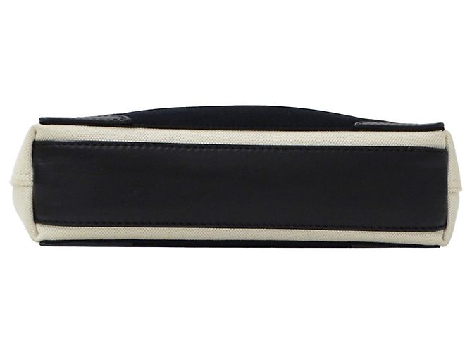 Everyday Balenciaga Canvas Handtasche mit Beutel Schwarz Weiß Gelb - Ansicht 4