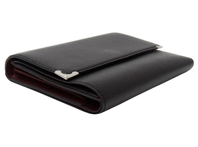 Cartera Trifold Cartier de piel negra Negro - vista 3