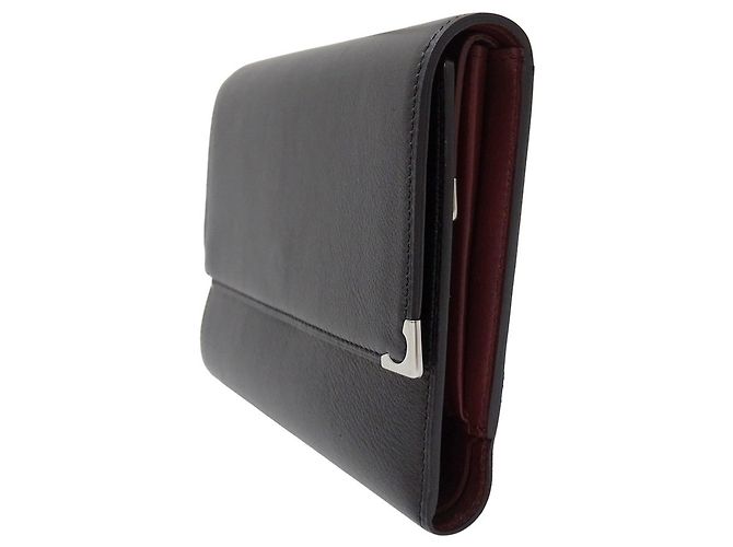 Cartera Trifold Cartier de piel negra Negro - vista 4