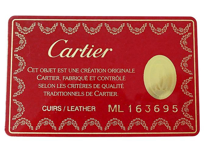 Cartera Trifold Cartier de piel negra Negro - vista 6