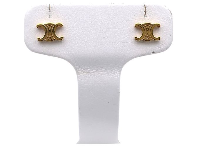 Céline Brincos Celine Triomphe Design Gold Dourado - vista 2