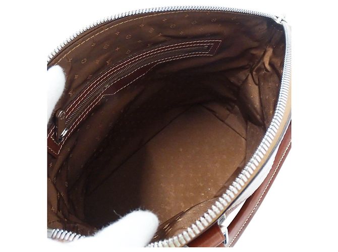 Louis Vuitton Lockit PM Handtasche aus Suhali-Leder Braun - Ansicht 6