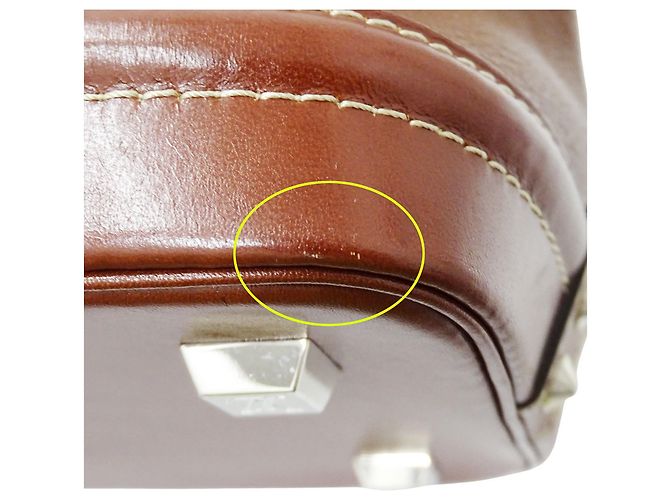 Louis Vuitton Lockit PM Handtasche aus Suhali-Leder Braun - Ansicht 8