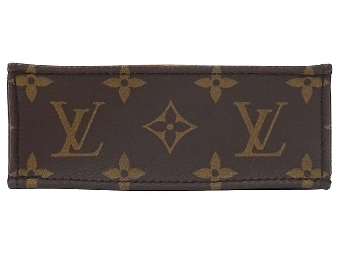 Bolso Louis Vuitton Petite Sac Plat Monogram Castaño - vista 3