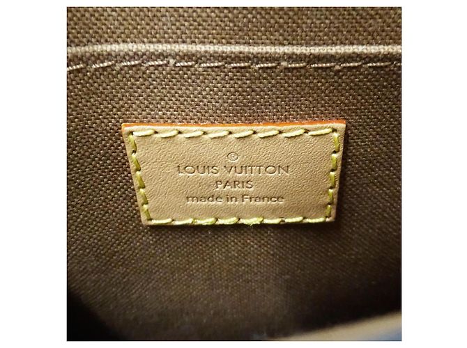 Bolso Louis Vuitton Petite Sac Plat Monogram Castaño - vista 6