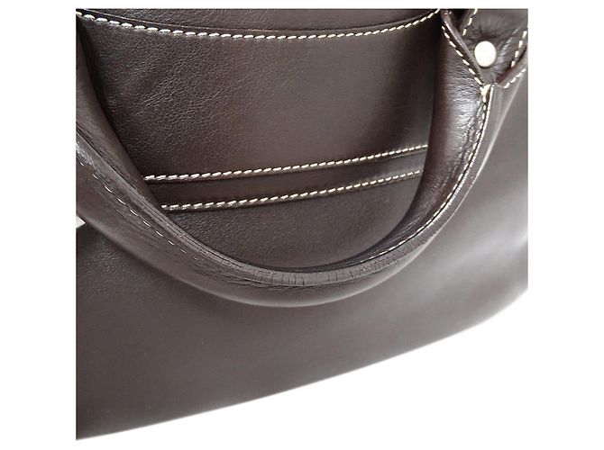 Boogie Céline Bolso de mano Celine de cuero marrón oscuro - vista 14