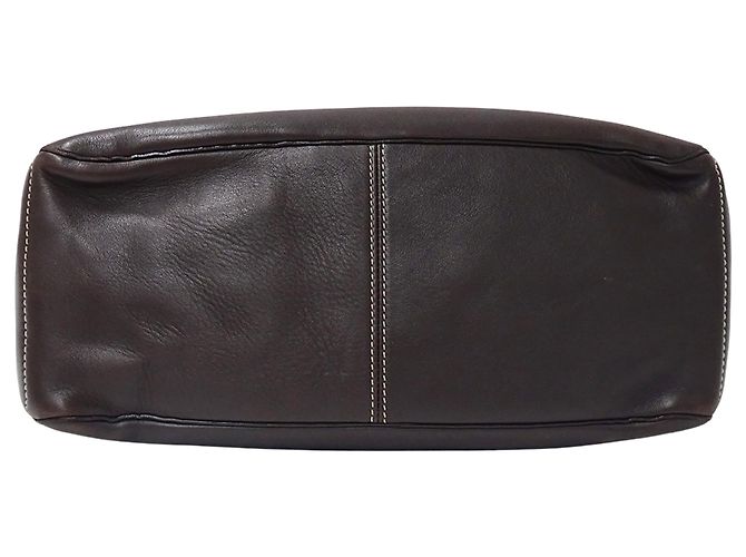 Boogie Céline Bolso de mano Celine de cuero marrón oscuro - vista 3