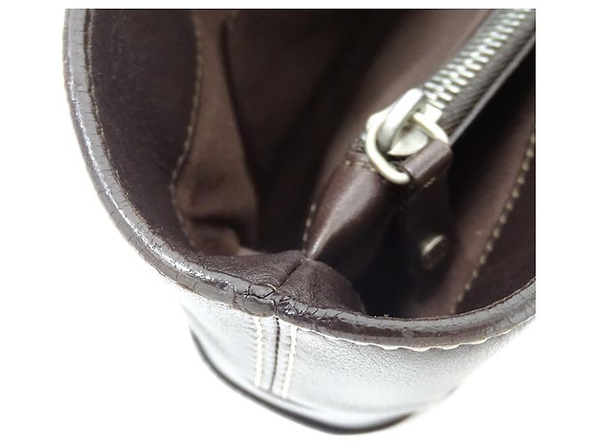 Boogie Céline Bolso de mano Celine de cuero marrón oscuro - vista 9