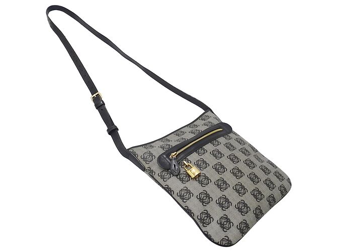 Bolsa Loewe preta e cinza Marrom Preto - vista 4