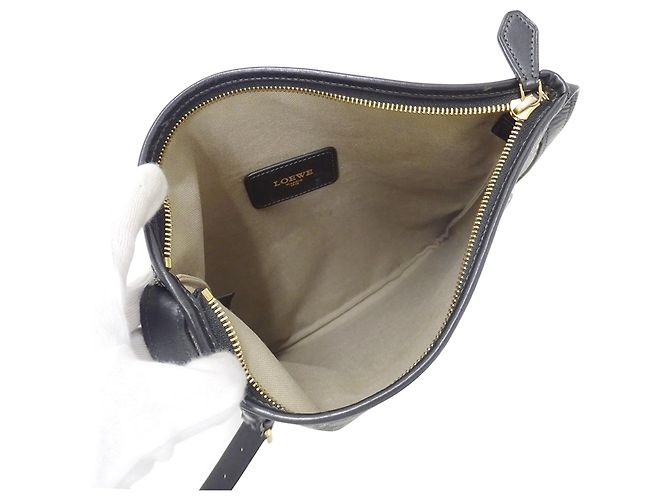 Bolsa Loewe preta e cinza Marrom Preto - vista 5