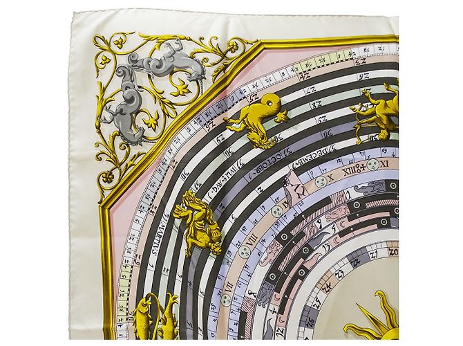 Hermès Hermes Carre 90 Astrology Schal Beige Lila - Ansicht 2