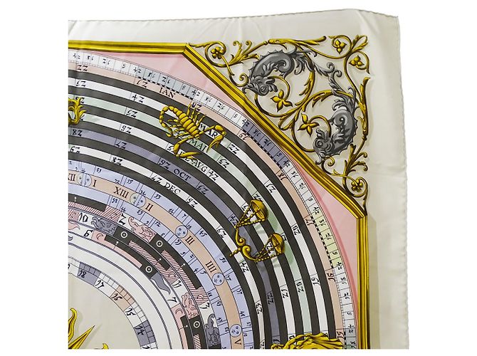Hermès Hermes Carre 90 Astrology Schal Beige Lila - Ansicht 3