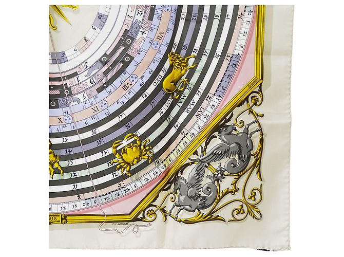 Hermès Hermes Carre 90 Astrology Schal Beige Lila - Ansicht 5