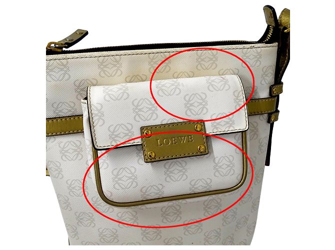 Bolsa Loewe branca Anagram em PVC Branco - vista 12