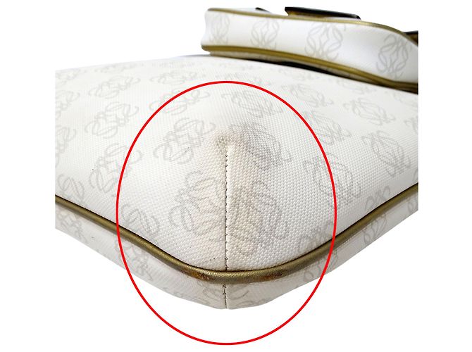 Bolsa Loewe branca Anagram em PVC Branco - vista 14