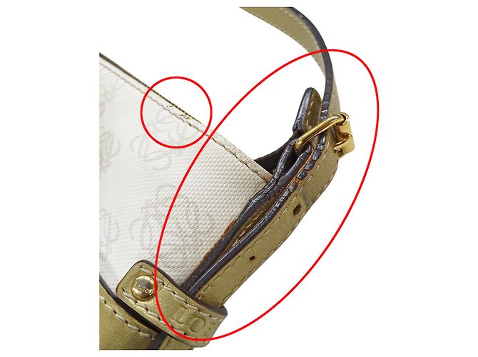 Bolsa Loewe branca Anagram em PVC Branco - vista 15