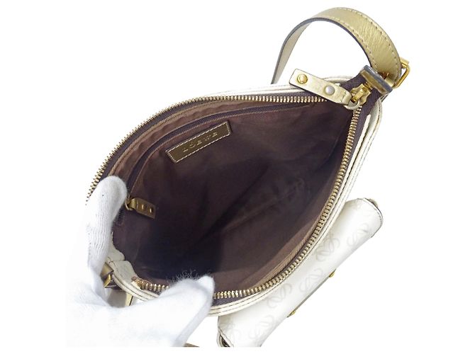 Bolsa Loewe branca Anagram em PVC Branco - vista 5