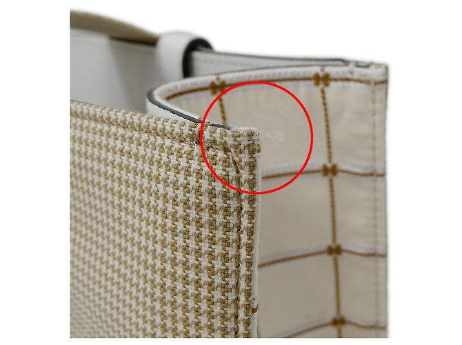 Chloé Woody Medium Canvas Handbag Beige Khaki - view 12