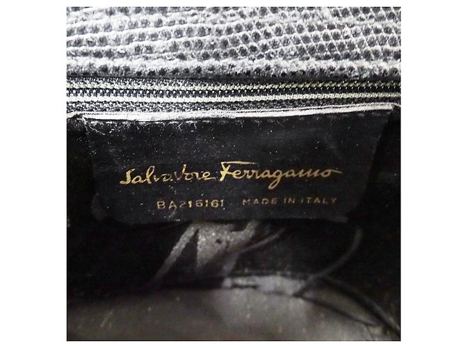 Borsa in pelle nera Salvatore Ferragamo Nero - vista 6