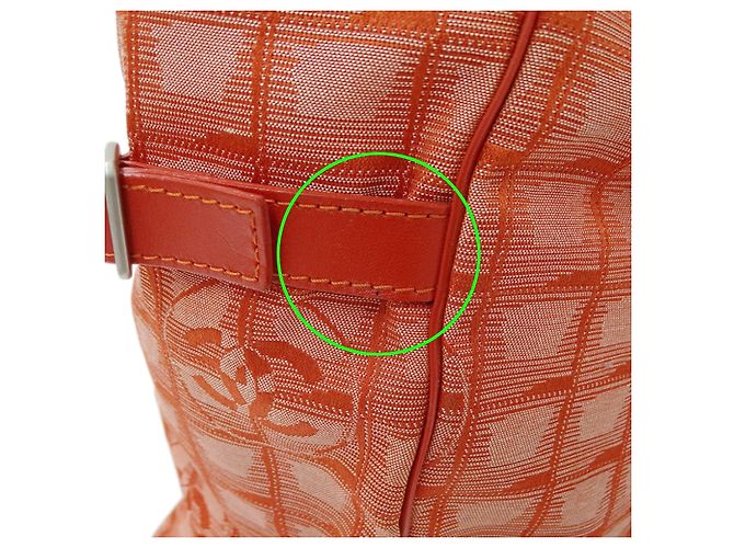 Chanel Tote Bag aus rotem Nylon - Ansicht 12