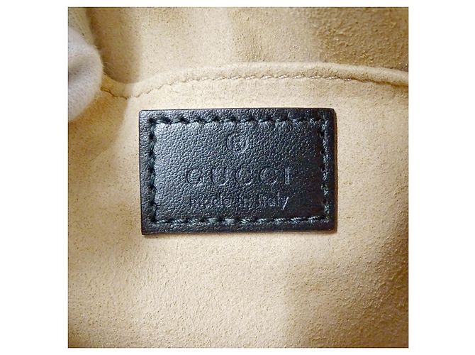 Borsa a mano Gucci GG Marmont in pelle nera Nero - vista 6