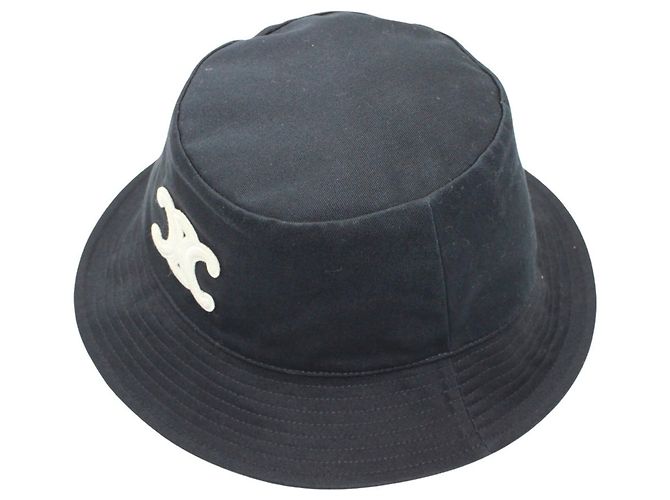 Céline Celine Triomphe Bucket Hat Black - view 6