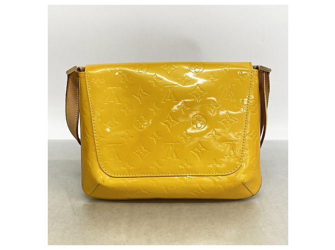 Borsa a tracolla Louis Vuitton Vernis Thompson Street Giallo - vista 11