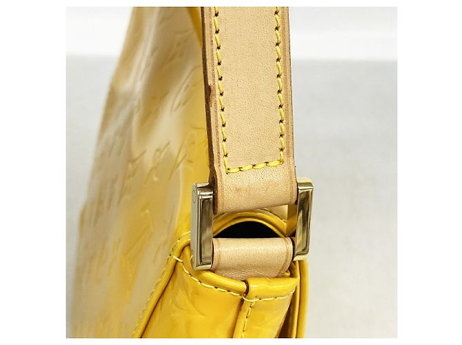 Borsa a tracolla Louis Vuitton Vernis Thompson Street Giallo - vista 9