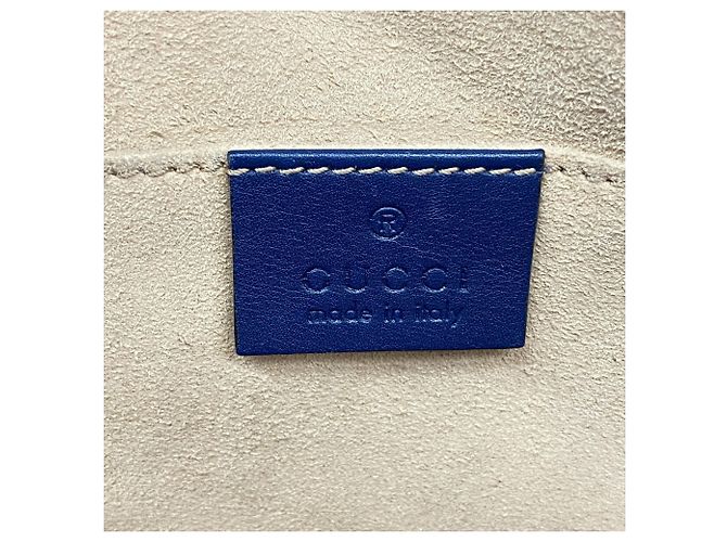 Borsa a tracolla Gucci GG Marmont Blu navy - vista 5