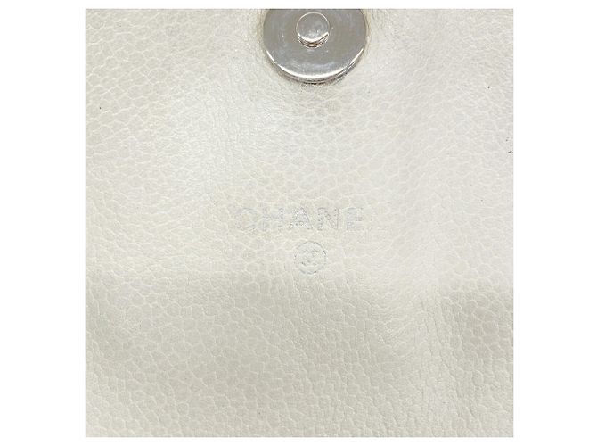 Cartera de hombro con cadena Chanel Matelassé Blanco - vista 5