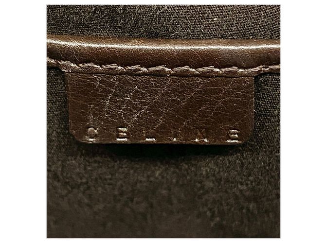 Céline Bolso Celine con estampado de leopardo Castaño - vista 5