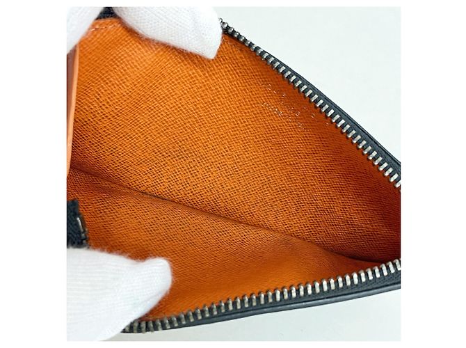 Tarjetero y monedero Louis Vuitton Monogram Eclipse Negro - vista 3