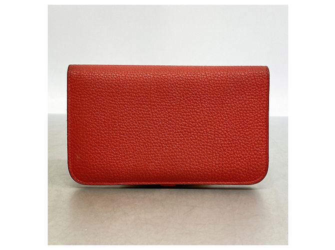 Hermès Portafoglio lungo Hermes Dogon GM Rosa - vista 10