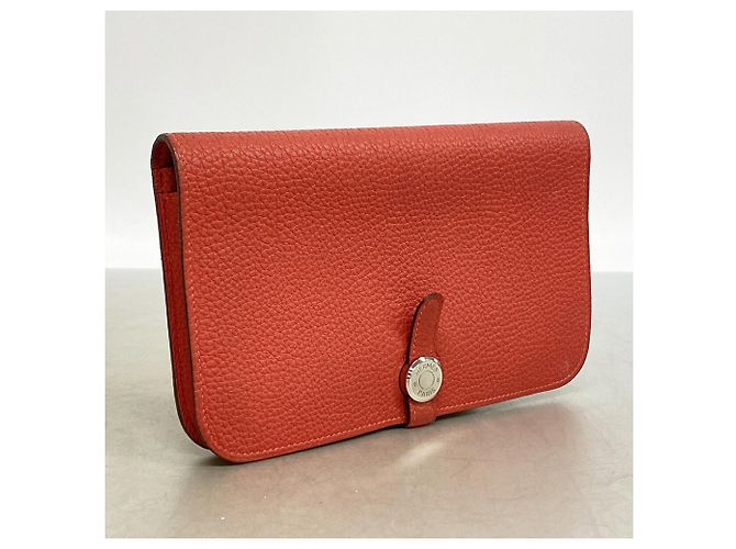 Hermès Portafoglio lungo Hermes Dogon GM Rosa - vista 2