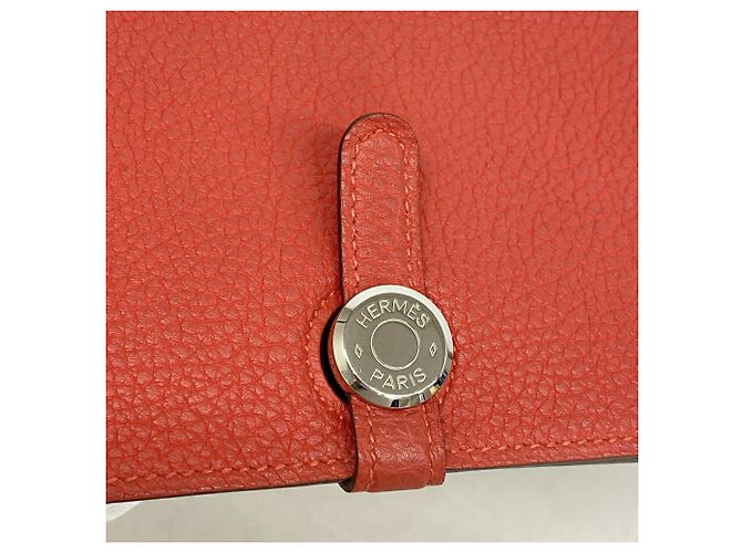 Hermès Portafoglio lungo Hermes Dogon GM Rosa - vista 7